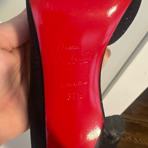 Christian Louboutin Black Heels size 37.5 - Picture 8 of 8